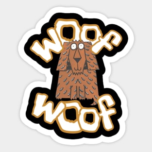 Doggy, Woof Woof Sticker